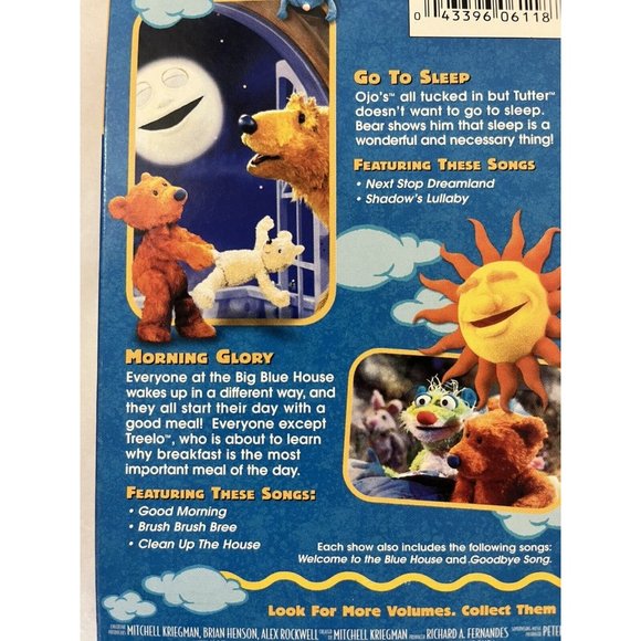 Bear Big Blue House VHS Early to Bed Early to Rise Contains 2 Shows - Picture 5 of 9